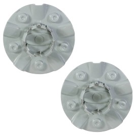 Ford NEW OEM 00-01 Ford Focus 15" Wheel Silver Two Center Caps Hub Covers Blue Oval
