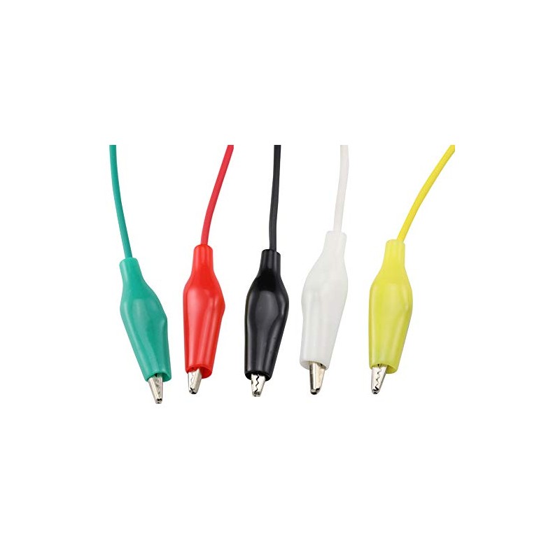 KKHMF Set of 20 Alligator Clips Alligator Clip Cord Test