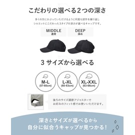 CASTANO Mesh Cap, Men's and Women's Hat, Solid Color, Unisex, Deep, Large Size, UV Protection, Baseball Cap, White