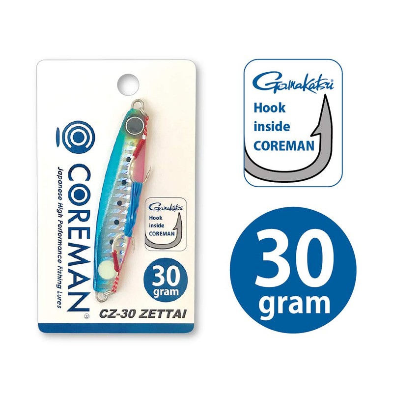 COREMAN Metal Jig CZ-30 Zettie On Hook #024 Cotton Candy
