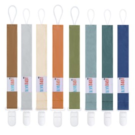 ALVABABY Baby Pacifier Clip for Boys Girls Pacifier Holder Leash Pacifier Clips Binky Holder for Teether Toys Soothie 8 Packs 8DP11-CA