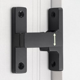 Sliding Door Latch Lock (Black) Lock