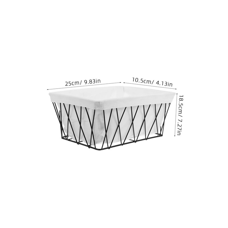 MAGICLULU Metal Wire Baskets with Liners Versatile Storage Bins for