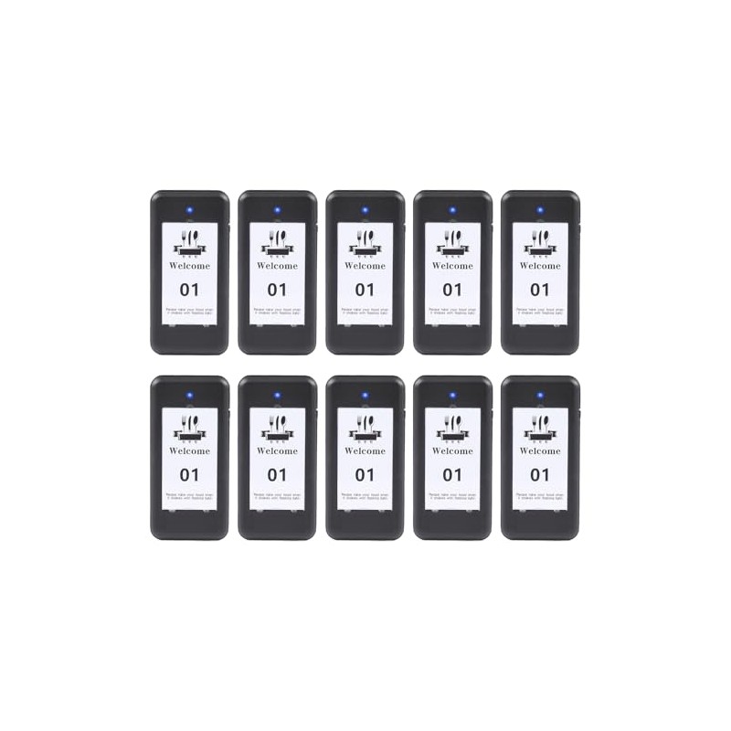 10 Pagers, Extra Beepers for Restaurant Pager System Replacement, Additional