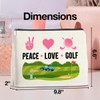 UPNEGE Golf Makeup Bag Gifts for Women Golfer Peace Love