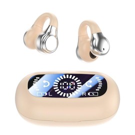 Bone Conduction Sound Collector Earphones, Open Type Earphones, Bone Conduction, Earphones, Up to 58 Hours of Music Playback, Bone Conduction Earphones, Bone Conduction Sound Collector, Ear Cuff