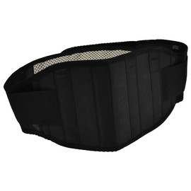 2EXTREME Motorcycle Kidney Belt Kidney Protection with Wide Velcro Fastening Back Warmer Effective Stabilisation Kidney Warmer Lumbar Support Unisex Men and Women Sizes S - XL, black