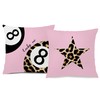Nipil Trendy Leopard Pillow Covers 18x18, Pink Cheetah Leopard Print