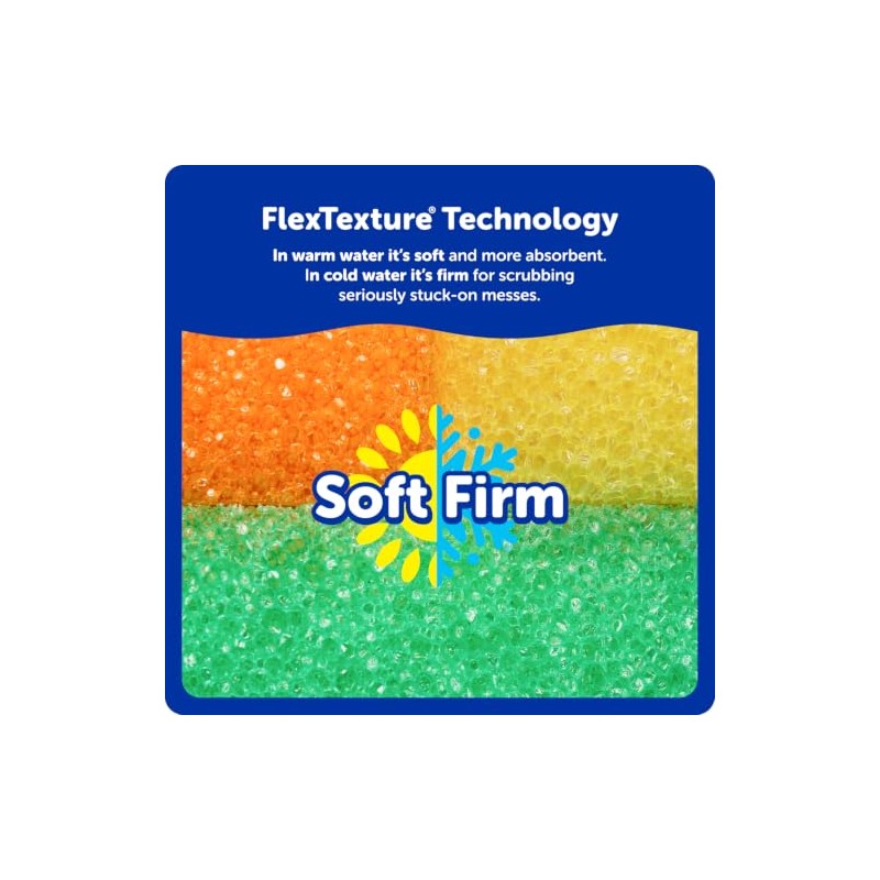 Scrub Daddy Esponjas de Color – Esponjas multiusos para platos