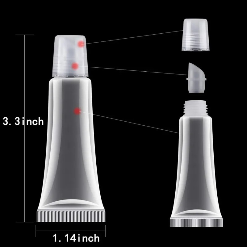 Contenedor Envase Tubos Vacios Lip Gloss 10ml Por 40 Piezas