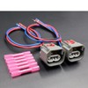 LIZAPUS 2PCS 3-Way Front Turn Signal Light Connector Compatible with