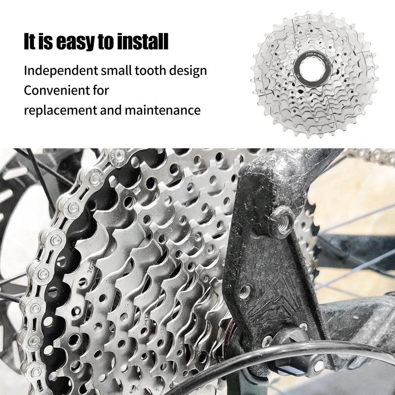 FMFXTR 9 Speed Bike Cassette Anti Rust Lightweight Bicycle Flywheel