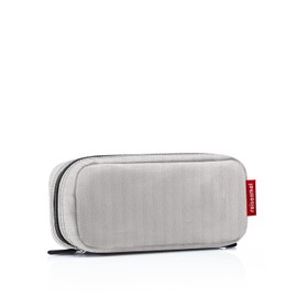 reisenthel Multicase Colourful and Modern Design Multi-Use Case Ideal for Cosmetics, School or Work Supplies, Herringbone Grey