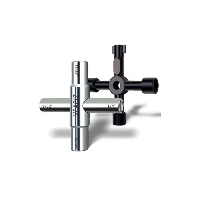 VEAPIZ 2PCS Multifunctional Water Utility Key Set