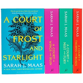A Court of Thorns and Roses Series Sarah J. Maas 4 Books Collection Set (A Court of Thorns and Roses, A Court of Mist and Fury, A Court of Wings and Ruin, A Court of Frost and Starlight)
