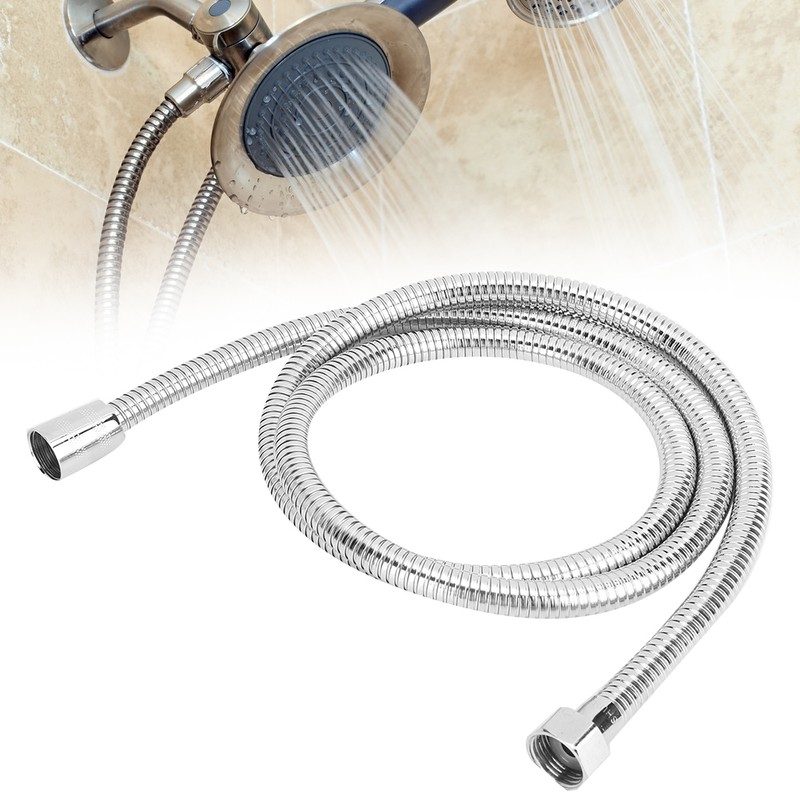 1.5m G1/2in Thread Stainless Steel Shower Hose Household Bathroom Showering