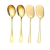 4 Pcs Stainless Steel Large Serving Spoons Shovels Long Handle