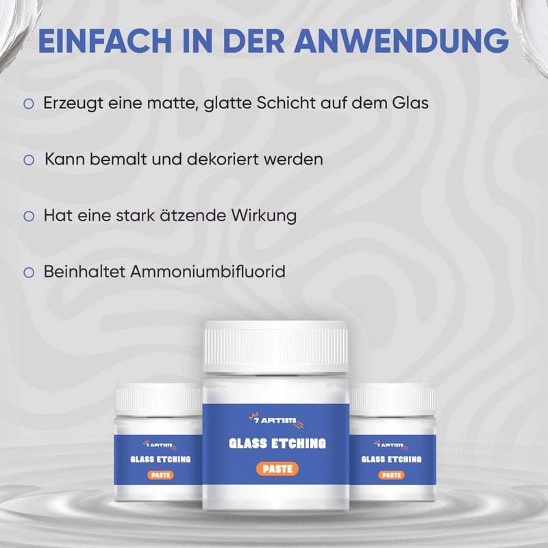 7 Artists Etching Paste for Glass 50 ml - Strong