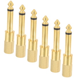 CAXUSD 6pcs Audio Adapter Headphone and Microphone Cable Converter for Home and Professional Use Compatible Mixers Guitars and Audio Equipment