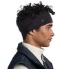 Buff Merino Wide Unisex Adult Headband Solid Black