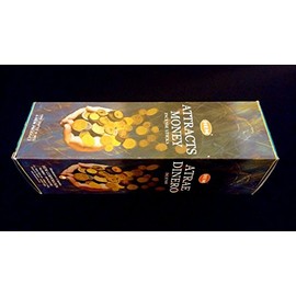 Inspire Dream Play ATTRACTS Money 25 Boxes of 8 = 200 Hem Incense Sticks Bulk Case Retail Display