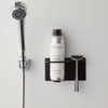 Yamazaki 5513 Magnetic Bathroom Shaving Cream & Shaver Holder, Black,