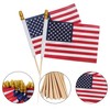 Crystal Lemon 20-Pack Small US American Flags – 4x6 Inch