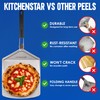 KitchenStar Stainless Steel Pizza Peel 12 inch with 10 inch