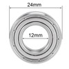 sourcing map S6901ZZ Deep Groove Ball Bearings 12mm x 24mm