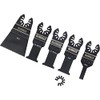 DEWALT DT20732-QZ DT20732-QZ-Juego 5 Hojas de Sierra para Multi-herramienta, Silver
