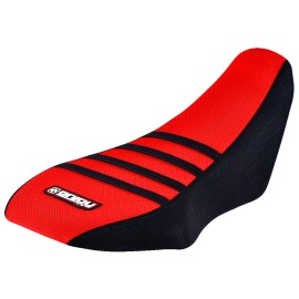 Suzuki Quadsport Z50 LT Z50  Seat Cover 2006 - 2021 Blk / Red / Blk  Ribs  #236