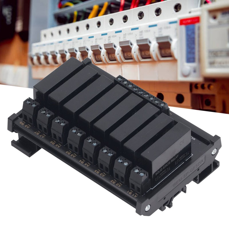 Solid State Relay Module DIN Rail Installation 8 Channel Solid