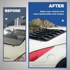 HECASA Rear Windshield Louvers Sun Shade Cover Window Compatible with