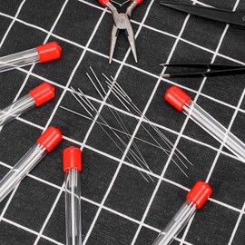 60 Pieces 3D Printer Nozzle Cleaning Kit,Stainless Steel Nozzle Cleaning Needles 3D Printer Tool Kit 3D Printer Nozzle Cleaner 3D Printer Accessories (Diameter 0.15/0.2/0.25/0.3/0.35/0.4mm)