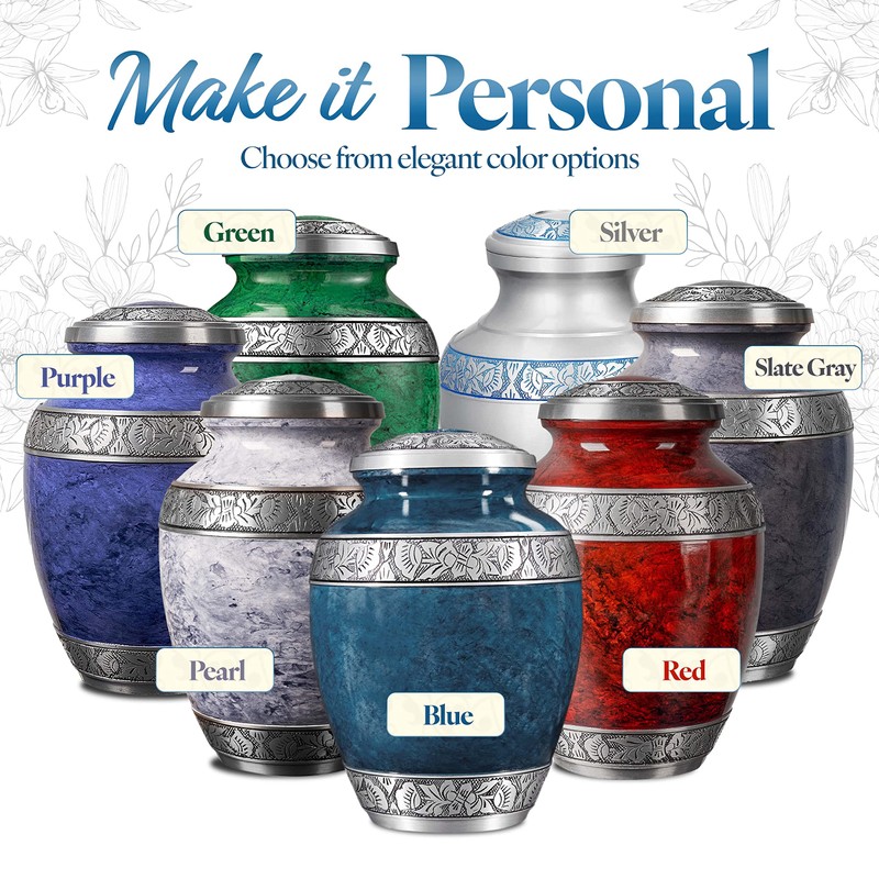 Cremation Urn for Adult Human Ashes - Funeral Memorial -