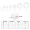 ECSiNG 105Pcs M2 M3 M4 M5 M6 M8 M10 Nylon