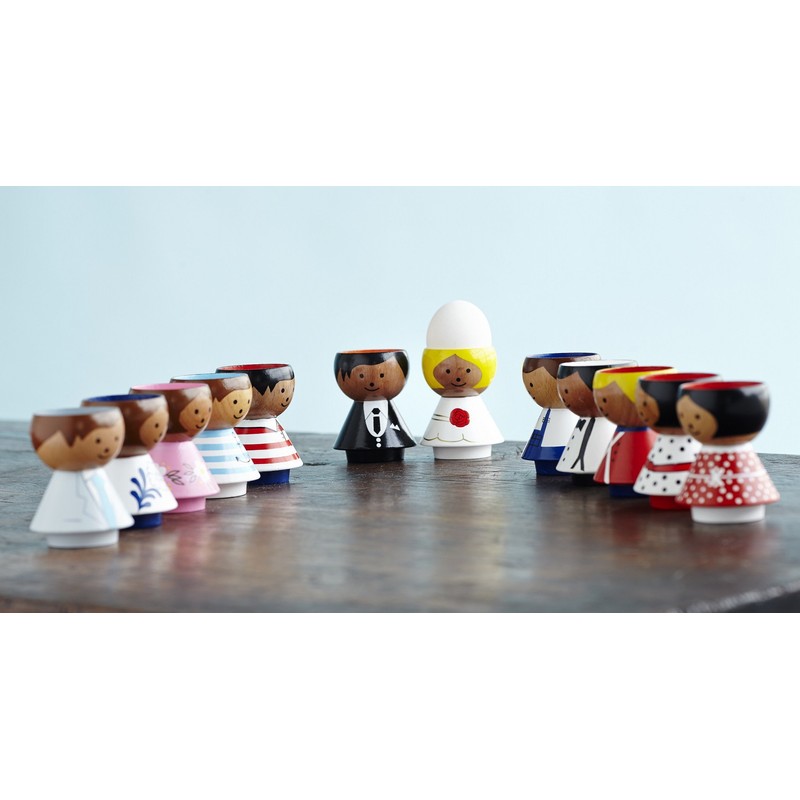 Lucie Kaas BF01HE Egg Cup Beech Wood 7 cm