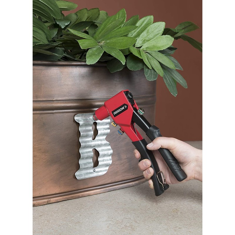 Arrow RT188M One-Handed Pop Rivet Gun, Manual Riveter for Metal,