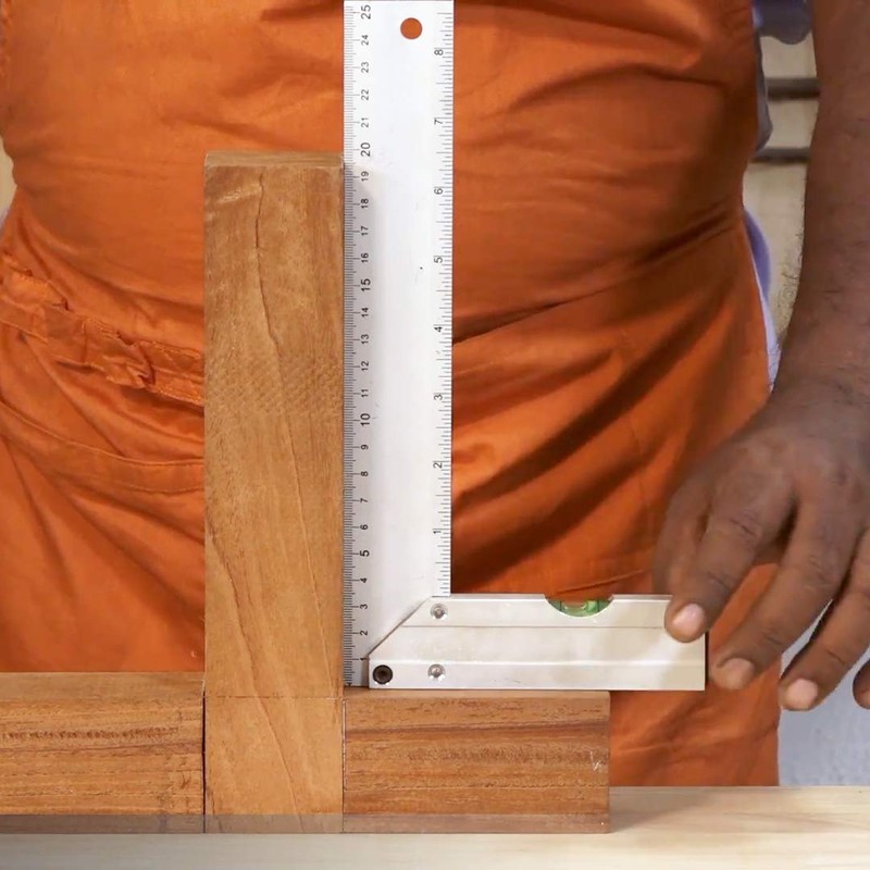Gunpla Aluminum Try Mitre Square with Spirit Level Framing Carpenter