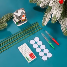 Christmas Flex Elf Upgrade Kit with Sewing Seam Rippers Plastic Floral Stem Mini Sewing Kits Glue Point Dots for Making Your Elf Flexible and Bendable Accessories Tools (2)