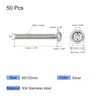 sourcing map Flanged Button Head Socket Cap Screws, M3*20mm Hex