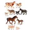 Miniland 50.27430 Farm Animals with Babies 10 Figures, Multi-Color