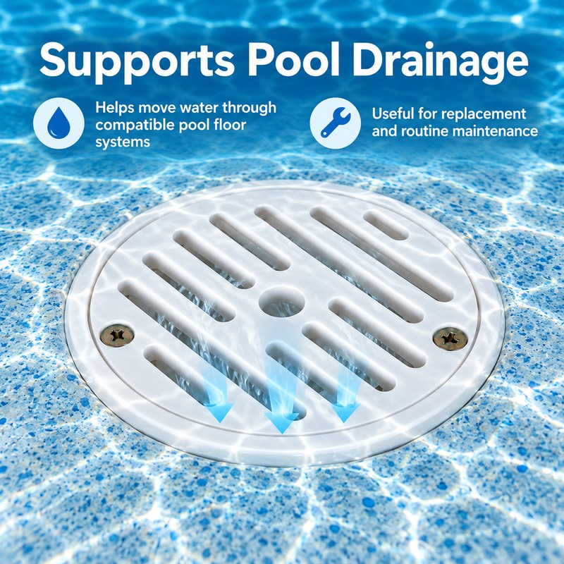 Adjustable Swimming Pool Floor Drain Outlet for Pool Water Drainage
