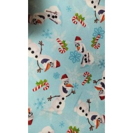 Unbranded Polyester Blend Fabric Holiday Olaf. By The Yard