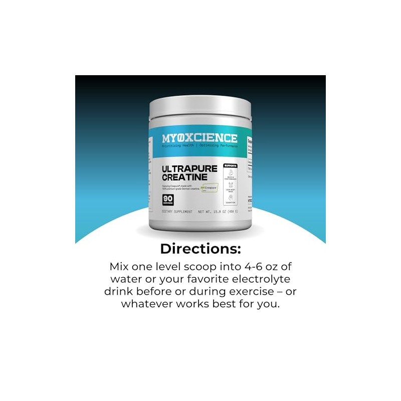 MYOXCIENCE Creapure® Creatine | 5 Grams German Creatine Monohydrate Per