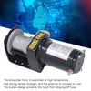 Electric Winch, 24V 2000LBS Load Capacity Electric Steel Cable ATV