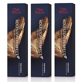 3er Wella Koleston Perfect ME+ 5/77 Hellbraun Braun Intensiv 60 ml