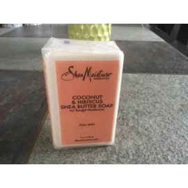 SHEA MOISTURE LOT OF (6) COCO & HIBISCUS SHEA BUTTER BAR SOAP W SONGYI MUSHR 8OZ