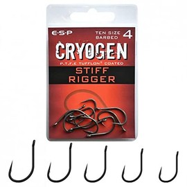 ESP Cryogen Stiff Rigger Carp Fishing Hooks: 7