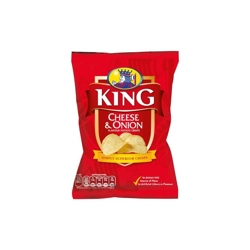 King Cheese & Onion 42g (1.5oz) 5 Pack